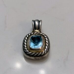 David Yurman XL Blue Topaz pendant from the Renaissance Collection .